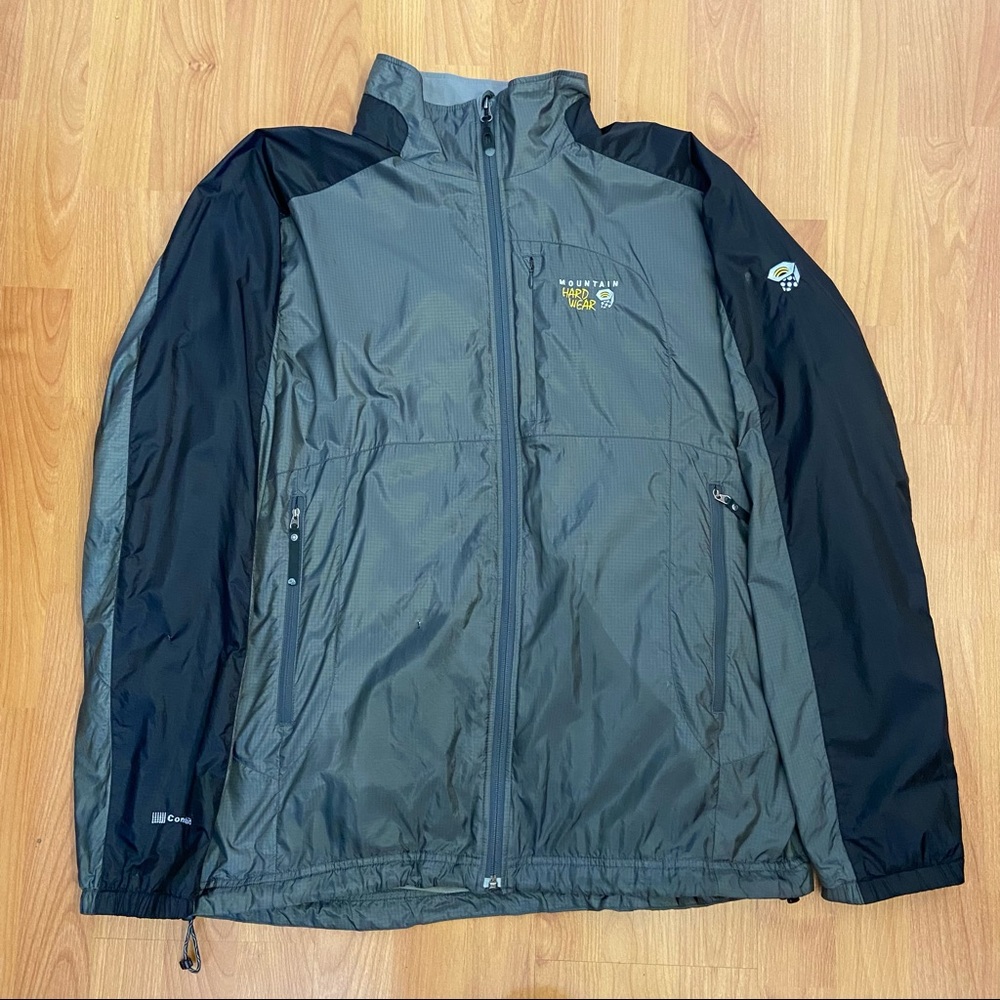 Mountain Hardwear Men’s The Conduit Gray Rain / Winbreaker Zip Up Jacket XL